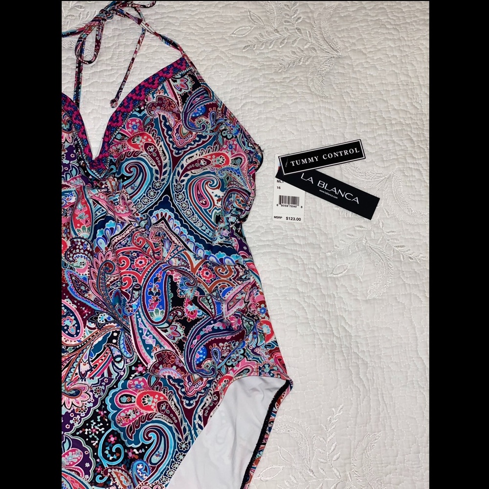 La Blanca one piece bathing suit